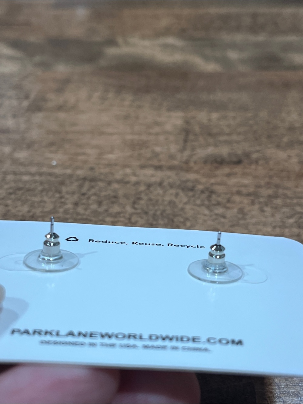 Park Lane Bonnet Sky Blue Trillion Stud Earrings NWT - Picture 6 of 7